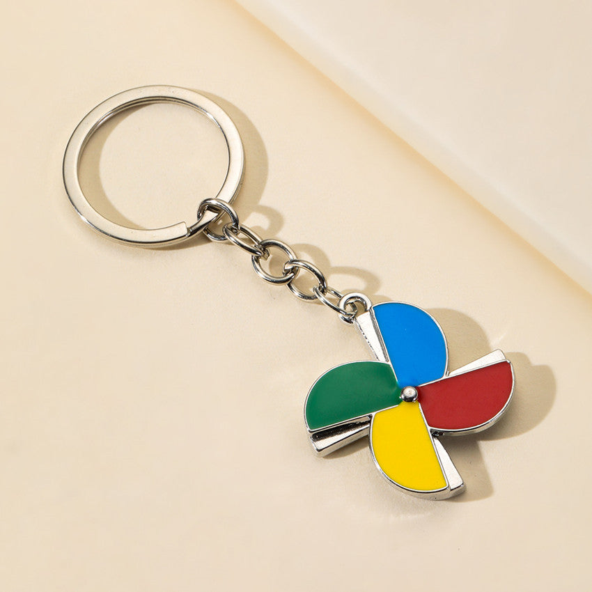 Wholesale Alloy Rotary Windmill Keychain